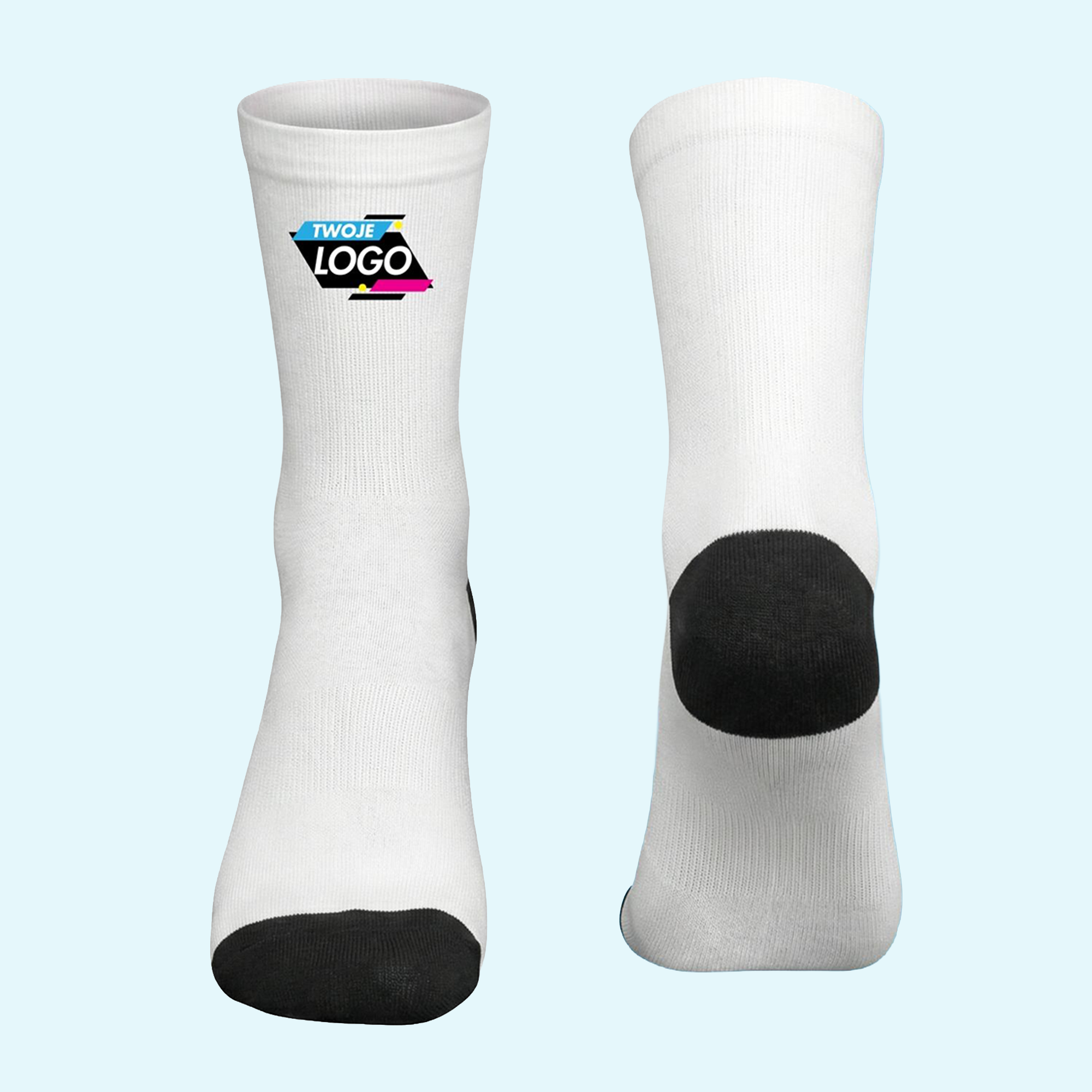 Custom White Socks